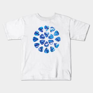 Guitar Picks Circle Pattern Glasses Kids T-Shirt